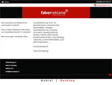 Tablet Screenshot of faberreklame.nl